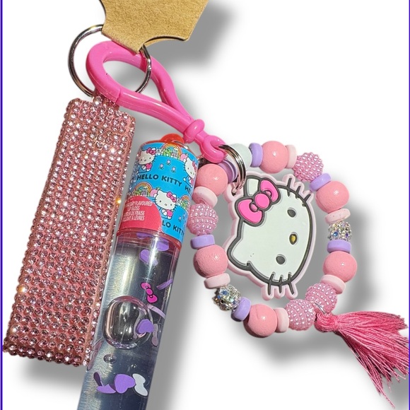 Hello Kitty Other - Hello Kitty Pink Keychain Set